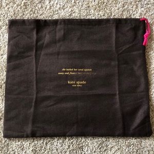 Kate Spade Brown Drawstring Dust Bag